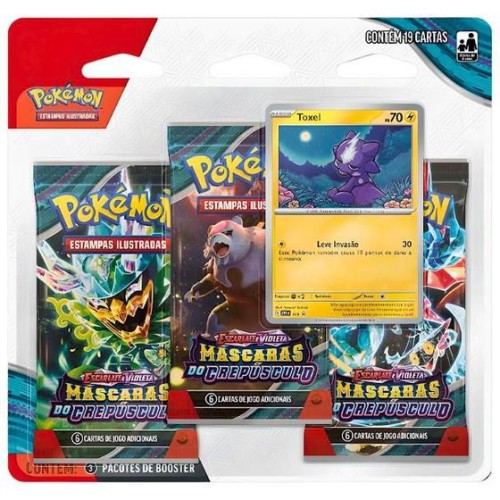 Blister Triplo Pokémon EV6 Mascaras do Crepusculo - Toxel