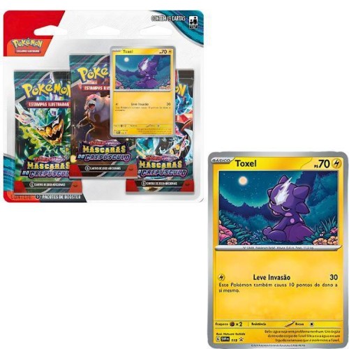 Blister Triplo Pokémon EV6 Mascaras do Crepusculo - Toxel