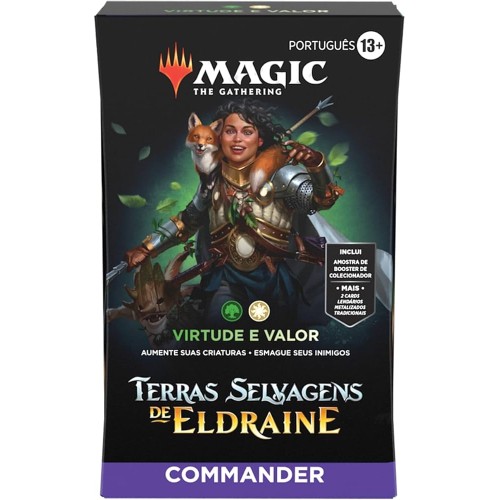 Deck de Commander Terras Selvagens de Eldraine: Virtude e Valor