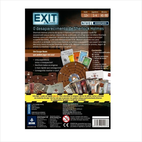 EXIT: O Jogo - O Desaparecimento de Sherlock Holmes