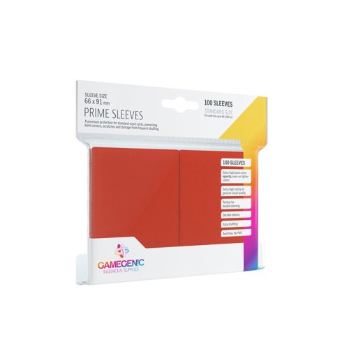 Gamegenic Prime Sleeves Red