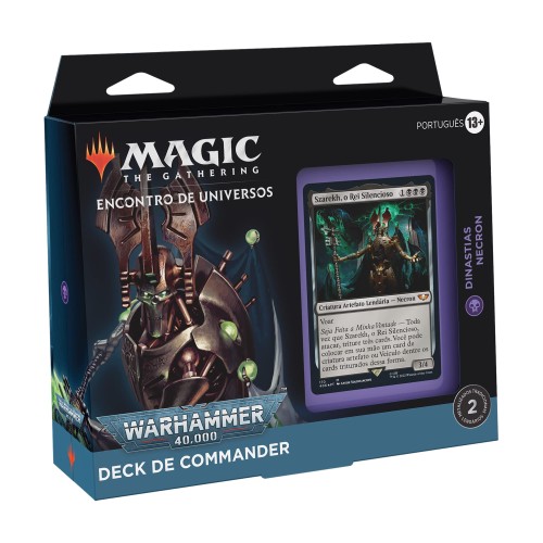 Warhammer 40.000 Deck de Commander Dinastias Necron PT