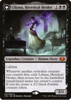 Liliana, Heretical Healer // Liliana, Defiant Necromancer