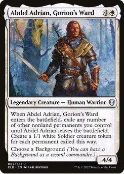 Abdel Adrian, Protegido de Gorion
