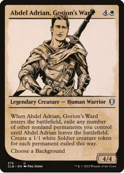 Abdel Adrian, Protegido de Gorion