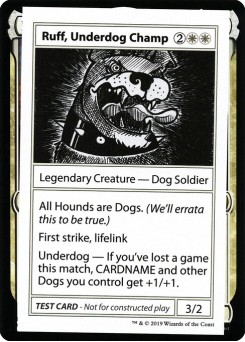 Ruff, Underdog Champ