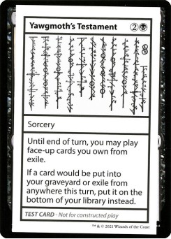 Yawgmoth's Testament