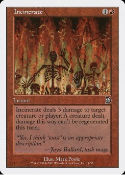 Incinerate