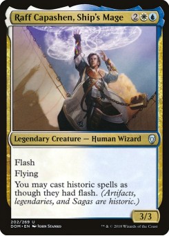 Raff Capasheno, Mago de Bordo