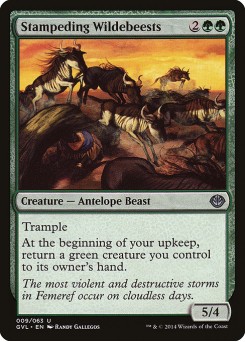 Stampeding Wildebeests