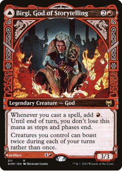 Birgi, God of Storytelling // Harnfel, Horn of Bounty