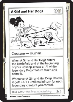 A Girl and Her Dogs