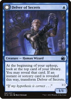 Delver of Secrets // Insectile Aberration