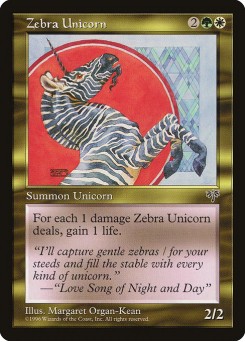 Unicórnio-Zebra
