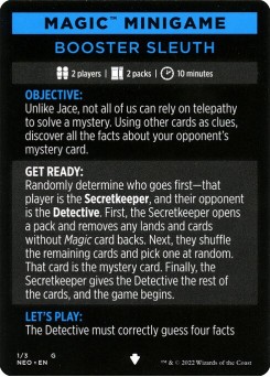 Booster Sleuth // Booster Sleuth (cont'd)
