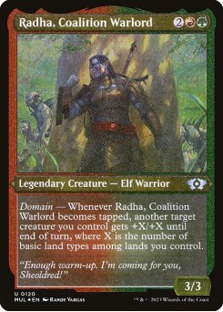 Radha, Coalition Warlord