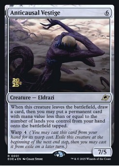 Anticausal Vestige