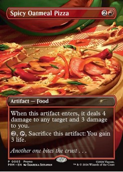 Spicy Oatmeal Pizza