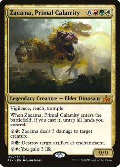 Zacama, Calamidade Primordial