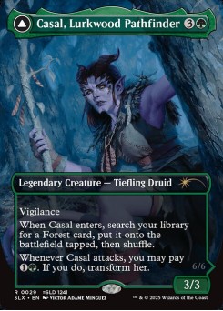 Casal, Lurkwood Pathfinder // Casal, Pathbreaker Owlbear