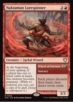 Naktamun Lorespinner // Wheel of Fortune