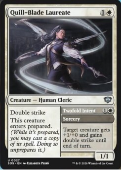 Quill-Blade Laureate // Twofold Intent