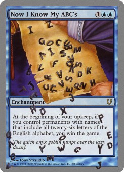 Now I Know My ABC's