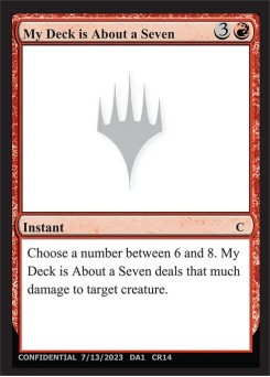 My Deck is About a Seven