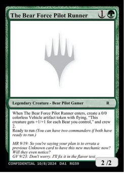 The Bear Force Pilot Runner
