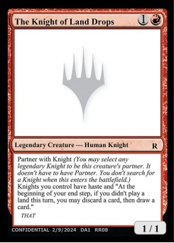 The Knight of Land Drops