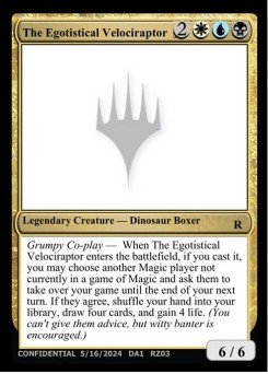 The Egotistical Velociraptor