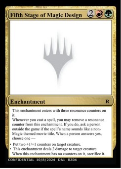 Fifth Stage of Magic Design