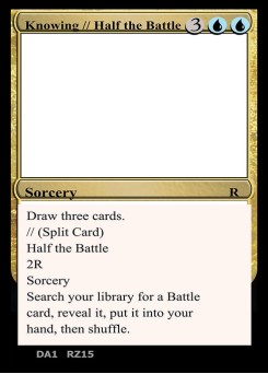 Knowing // Half the Battle