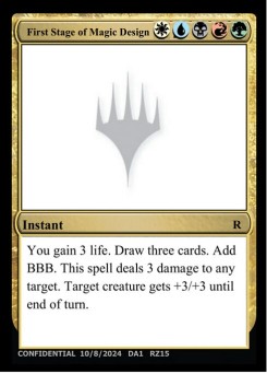 First Stage of Magic Design