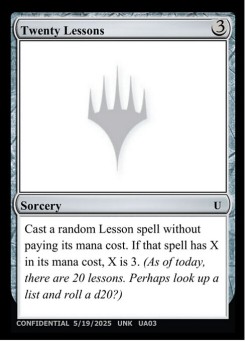 Twenty Lessons