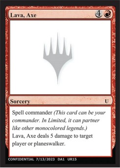 Lava, Axe