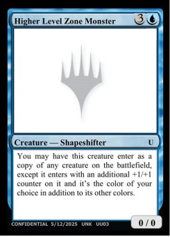 Higher Level Zone Monster