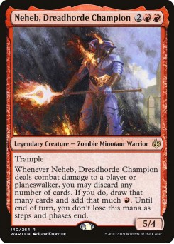Neheb, Capitão da Horda Medonha
