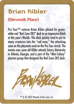 Brian Kibler Bio