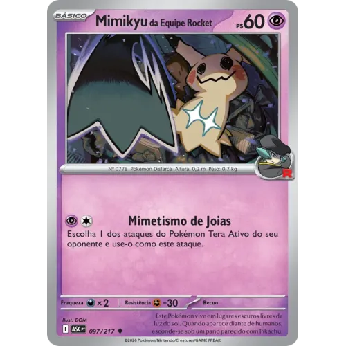 Mimikyu da Equipe Rocket