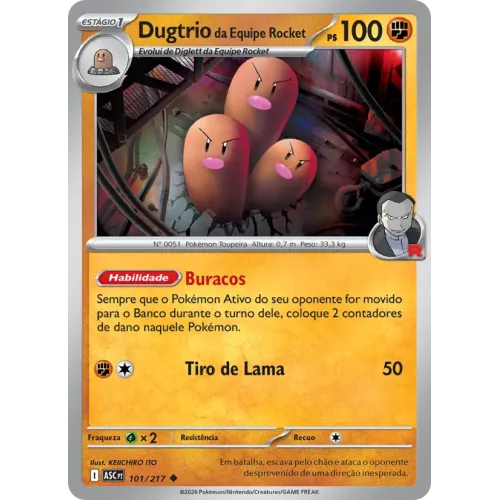 Dugtrio da Equipe Rocket