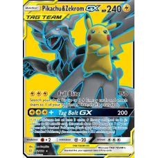 Pikachu e Zekrom GX