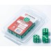 Central Dice - d6 de 16mm: Opaco Verde e Branco