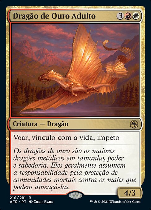 Dragão de Ouro Adulto