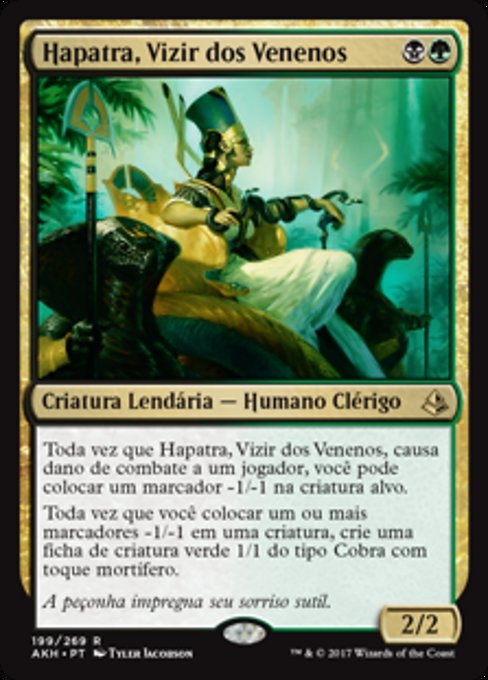 Hapatra, Vizir dos Venenos
