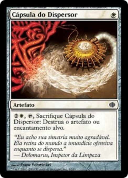 Cápsula do Dispersor