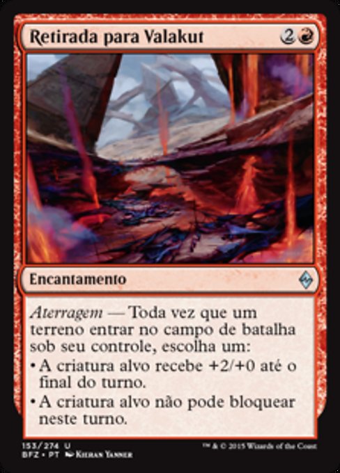 Retirada para Valakut