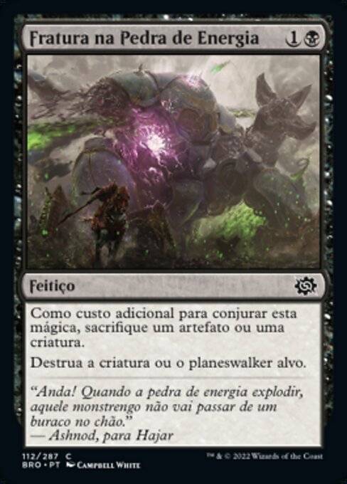 Fratura na Pedra de Energia