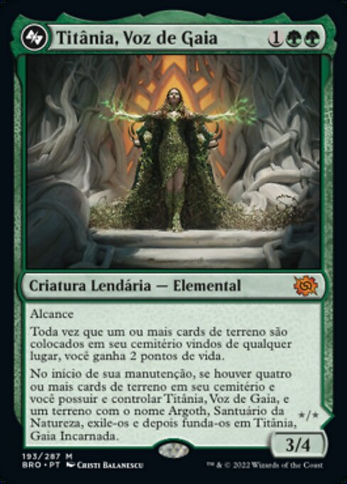 Titânia, Voz de Gaia