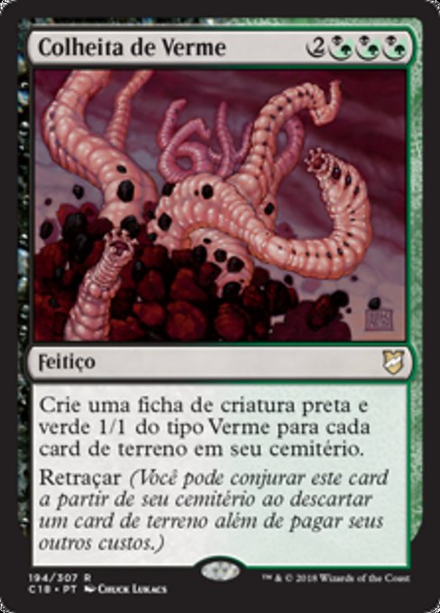 Colheita de Verme